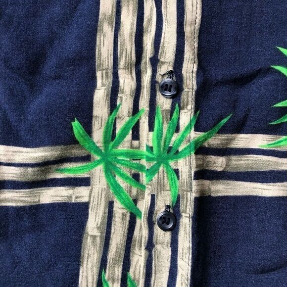 Puritan size medium tropical button down shirt - Picture 4 of 5